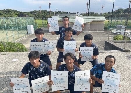 令和７年度第40回大分県私立高等学校体育大会テニス競技(男子)結果報告