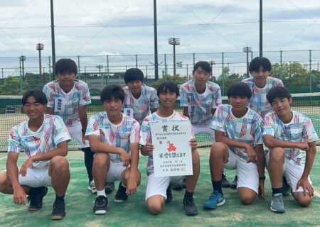 第74回大分県高等学校総合体育大会テニス競技(男子)結果報告